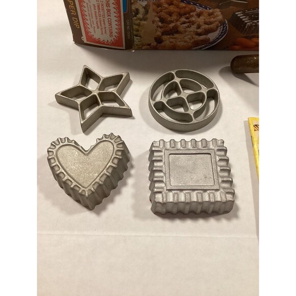 Vintage Nordic Ware Double Rosette and Timbale Iron 4 Molds in Original Box - Picture 5 of 5